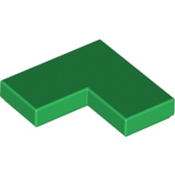 LEGO part 14719 Tile 2 x 2 Corner in Dark Green/ Green