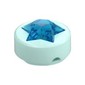 Tile Round 1 x 1 with Molded Trans-Dark Blue Star