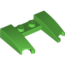 LEGO part 11291 Wedge Curved 3 x 4 x 2/3 Cutout in Bright Green