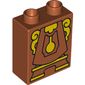 Duplo Brick 1 x 2 x 2 with Bottom Tube with Bottom Clock (Cogsworth) Print