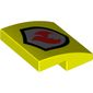 Slope Curved 2 x 2 x 2/3 with Fire Logo Print