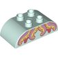 Duplo Brick 2 x 4 Curved Top with Octopus Tentacles Print