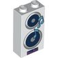 Brick 1 x 2 x 3 with Speakers, Music Notes print