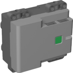 LEGO part 85824 Hub, Powered Up 4-Port (Technic Control+) - Screw Opening in Medium Stone Grey/ Light Bluish Gray