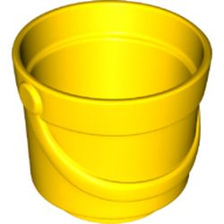 LEGO part 82562 Duplo Bucket in Bright Yellow/ Yellow
