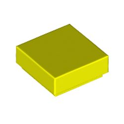 LEGO part 3070b Tile 1 x 1 with Groove in Vibrant yellow