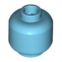 LEGO part MINI HEAD in Medium Azure