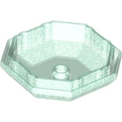 LEGO part 80337 Rock, Lower Part in Transparent Blue with Opalescence/ Satin Trans-Light Blue
