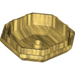 LEGO part 80337 Rock, Lower Part in Warm Gold/ Pearl Gold