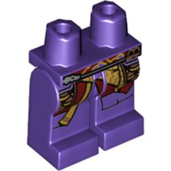LEGO part 970c00pr2236 MINI LOWER PART, NO. 2236 in Medium Lilac/ Dark Purple