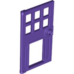 LEGO part 79730 Door 4 x 6 with Pet Door in Medium Lilac/ Dark Purple