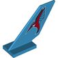 Tail Shuttle with Red and Blue Hummingbird Print