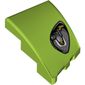 Slope Curved 3 x 2 with Stud Notch Left with Black Headlight print