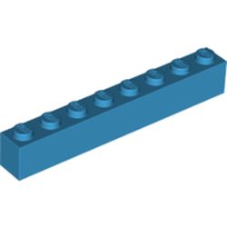 LEGO part 3008 Brick 1 x 8 in Dark Azure