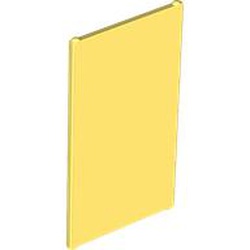 LEGO part 57895 Glass for Window 1 x 4 x 6 in Cool Yellow/ Bright Light Yellow