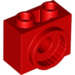 LEGO part 80431 Brick Special 1 x 2 x 1 1/3 with Rotation Joint Socket in Bright Red/ Red