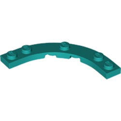 LEGO part 80015 Plate Round 5 x 5 Macaroni in Bright Bluish Green/ Dark Turquoise
