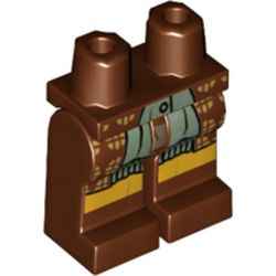 LEGO part 970c00pr2216 MINI LOWER PART, NO. 2216 in Reddish Brown