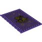 Plate Special 10 x 16 with Studs on Edges and Bar Handles on 1 Side with Gold Hogwarts Crest print