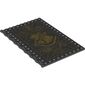 Plate Special 10 x 16 with Studs on Edges and Bar Handles on 1 Side with Gold Hogwarts Crest print