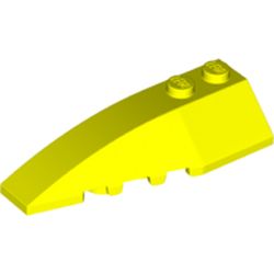 LEGO part 41748 Wedge Curved 6 x 2 Left in Vibrant yellow