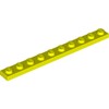 Vibrant Yellow Plate 1 x 10