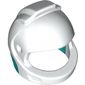 Helmet Space, Dark Turquoise Neck Pattern