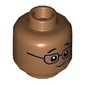 Minifig Head, Eyebrows, Glasses / Tongue Sticking Our Print