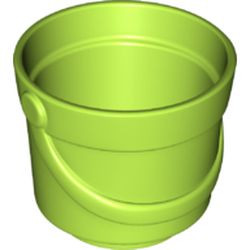 LEGO part 82562 Duplo Bucket in Bright Yellowish Green/ Lime
