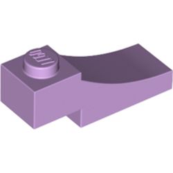 LEGO part 70681 Brick Curved 3 x 1 with 2/3 Inverted Cutout in Lavender