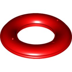LEGO part 79782 Duplo Boat / Raft / Ring, 8 x 8 Top in Bright Red/ Red