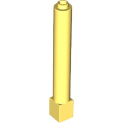 LEGO part 43888 Support 1 x 1 x 6 Solid Pillar in Cool Yellow/ Bright Light Yellow