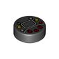 Tile Round 1 x 1 with Screen, Red/Yellow/Black Buttons/Racing Steer Controls print