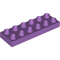 LEGO part 98233 Duplo Plate 2 x 6 in Medium Lavender