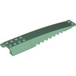 LEGO part  BRICK 4X16 W/ BOW AND ANGLE in Sand Green