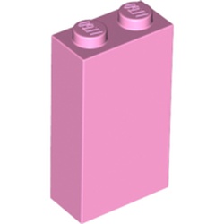 LEGO part 22886 Brick 1 x 2 x 3 with Bottom Stud Holder in Light Purple/ Bright Pink