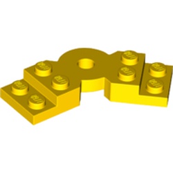 LEGO part 79846 Plate Angled 2 x 2 with Step and Hole in Center in Bright Yellow/ Yellow