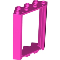 LEGO part 28327 Door Frame 4 x 4 x 6 Corner in Bright Purple/ Dark Pink