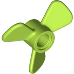 LEGO part 65768 Propeller 3 Blade 3 Diameter with Pin Hole in Bright Yellowish Green/ Lime