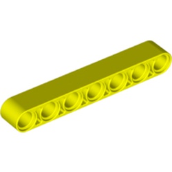 LEGO part 32524 Technic Beam 1 x 7 Thick in Vibrant yellow