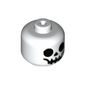 Minifig Head Baby / Toddler with Skeleton Face Print