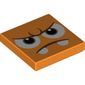 Tile 2 x 2 with Angry Face, Fangs print