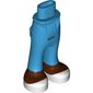 Minidoll Hips and Trousers with White Shoes, Reddish Brown Feet Print