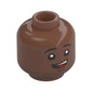 Minifig Head, Eyebrows, Open Mouth Smile / Sad Print