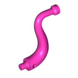 LEGO part 80497 Animal Body Part / Plant, Tail  / Trunk / Tentacle / Tongue / Vine / Tree Branch (Long Tip) in Bright Purple/ Dark Pink