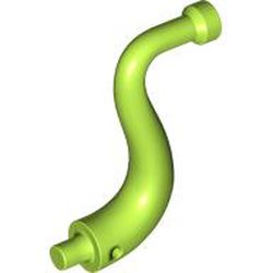 LEGO part 80497 Animal Body Part / Plant, Tail  / Trunk / Tentacle / Tongue / Vine / Tree Branch (Long Tip) in Bright Yellowish Green/ Lime