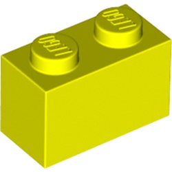 LEGO part 3004 Brick 1 x 2 in Vibrant yellow