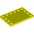 6180 PLATE 4X6 W. 12 KNOBS in Vibrant Yellow
