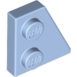 LEGO part 24307 Wedge Plate 2 x 2 Right in Light Royal Blue/ Bright Light Blue