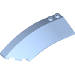 LEGO part 41750 Wedge Curved 8 x 3 x 2 Open Left [Plain] in Light Royal Blue/ Bright Light Blue